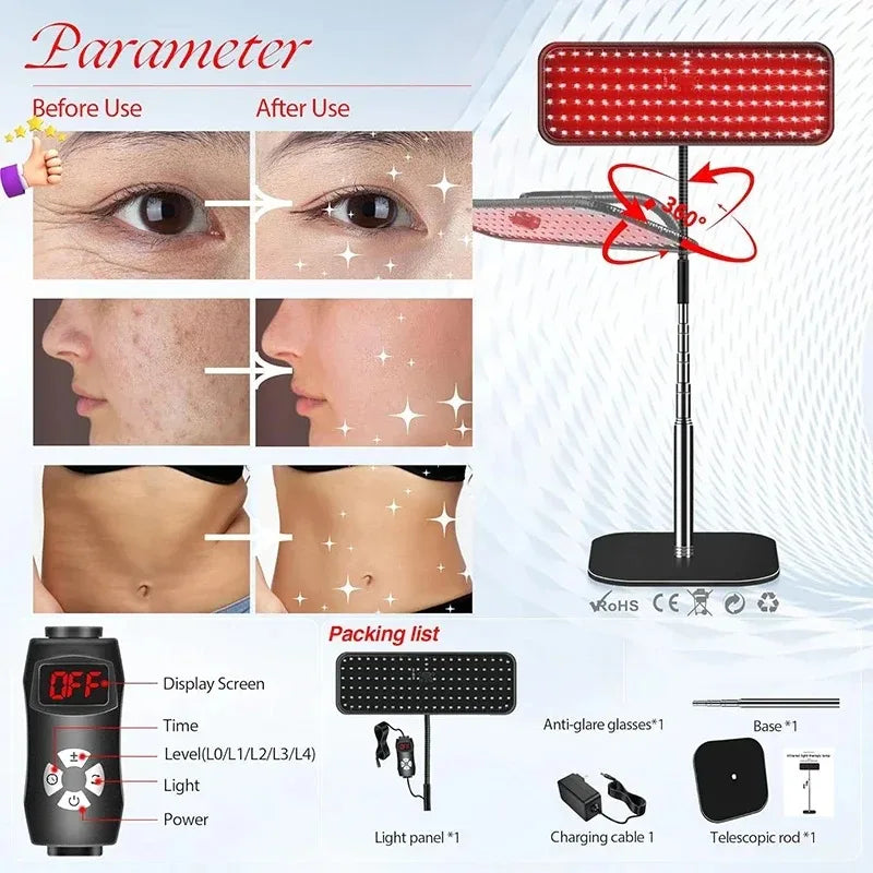 Radiant Glow Red Light Lamp